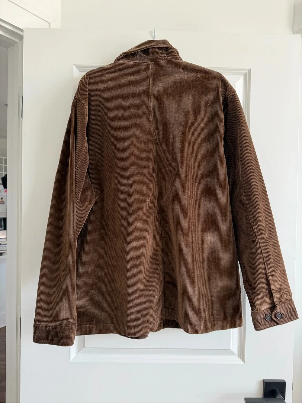 Banana Republic Men’s Corduroy Chore Jacket Brown NWT Button Front Utility Coat